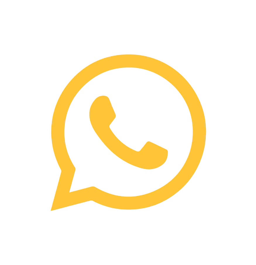 whatsapp icone em amarelo