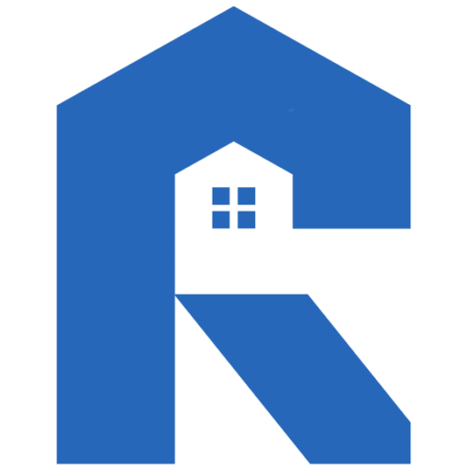 logotipo R em azul